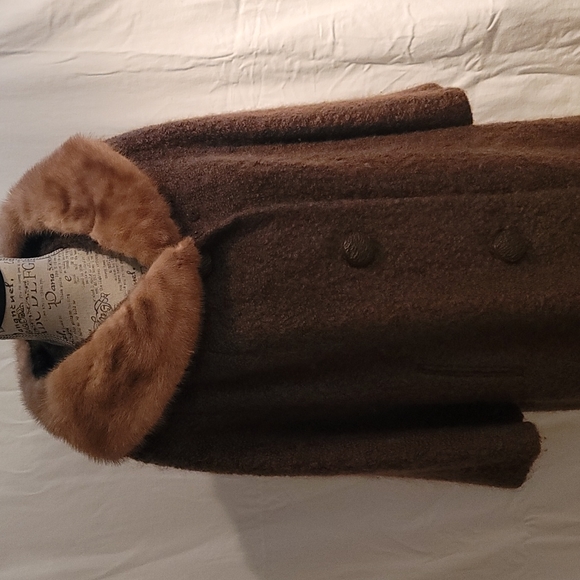 Vintage Lady Stanley Berroco Boucle & Mink Coat - Picture 3 of 10